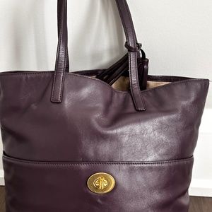 GRAPE COACH LAPTOP OR CARRY ALL BAG AND WALLET